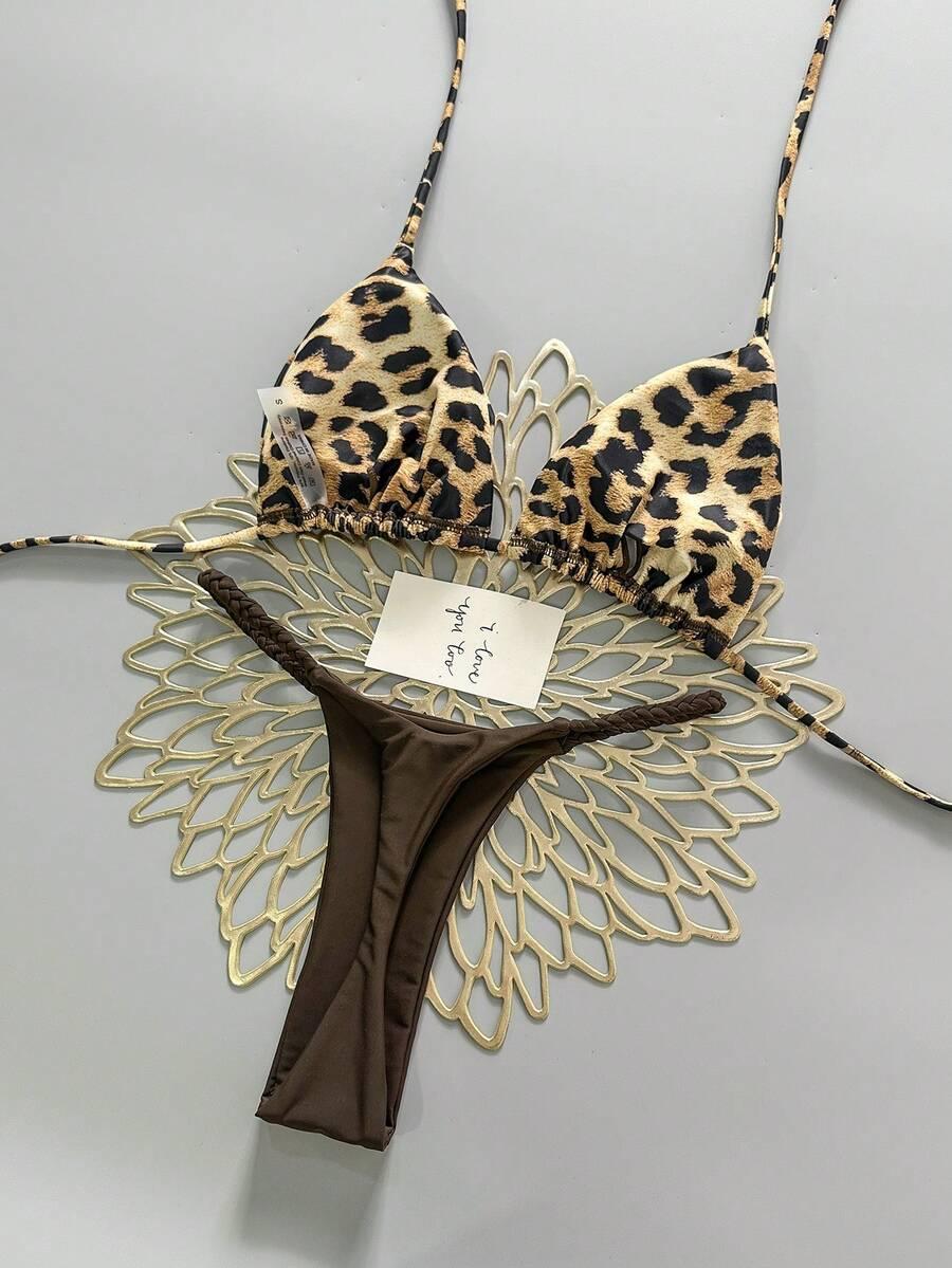 DWUCZĘŚCIOWY STRÓJ KĄPIELOWY ANIMAL PRINT