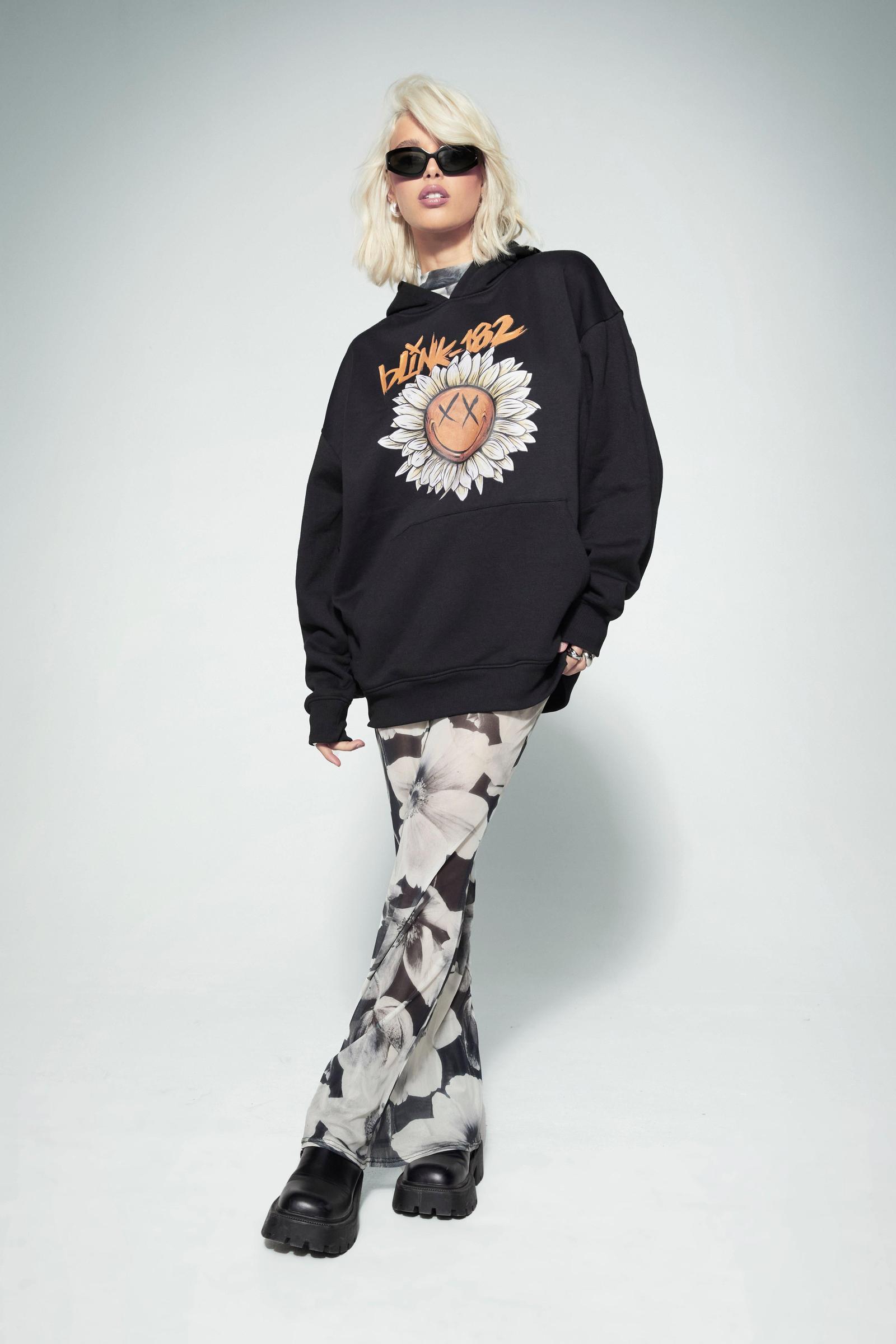 BLUZA Z KAPTUREM I NADRUKIEM
