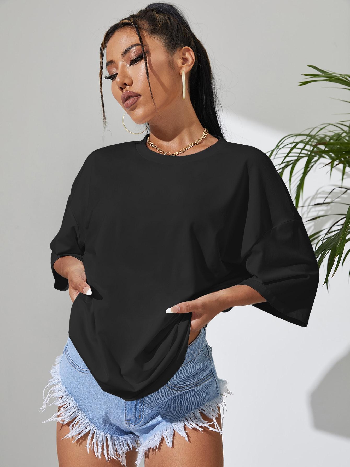 CZARNY T-SHIRT BASIC