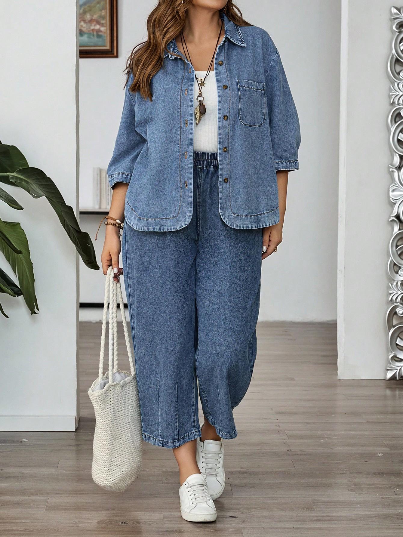 KOSZULA JEANS GUZIKI