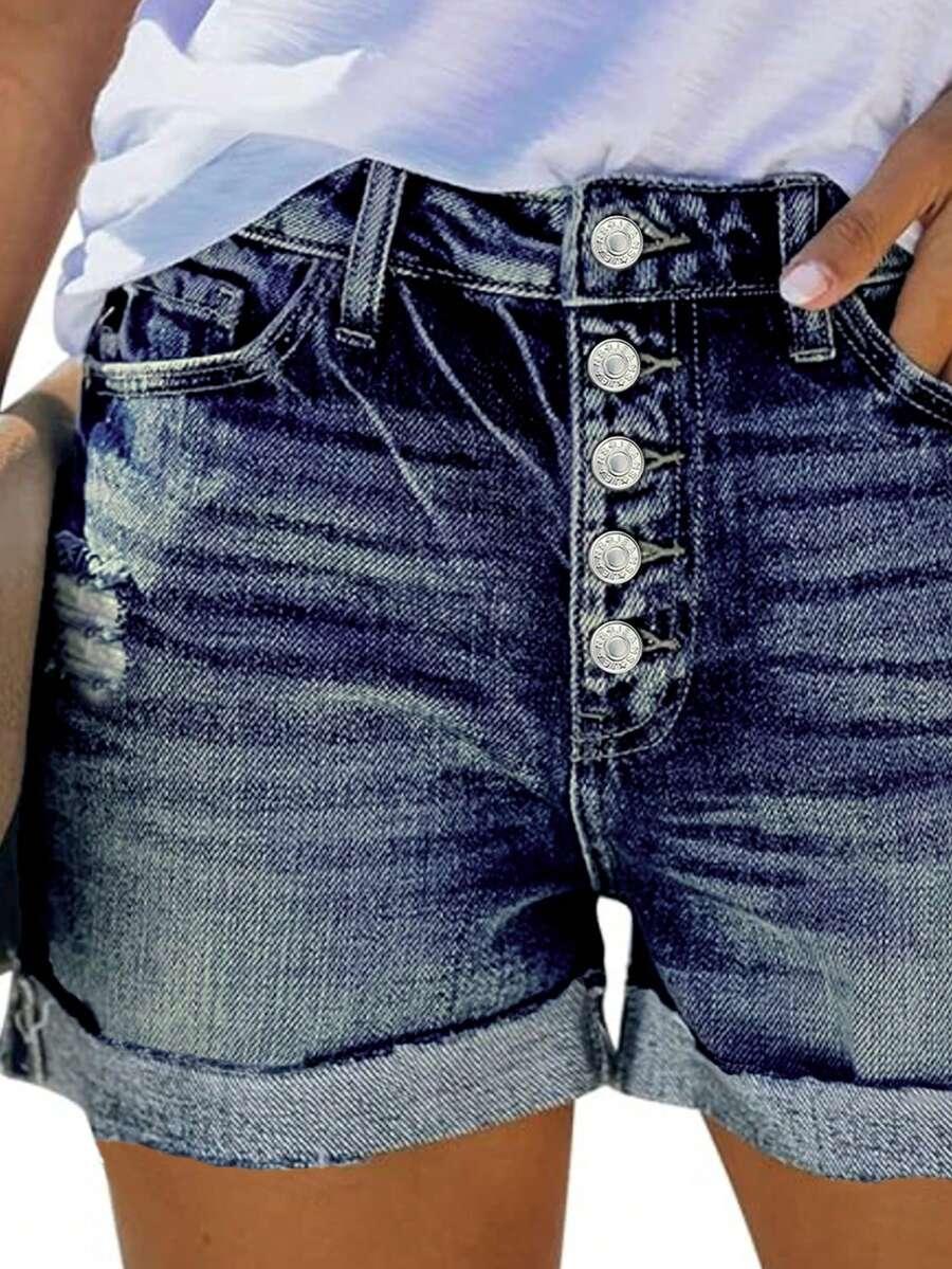 krótkie spodenki jeans