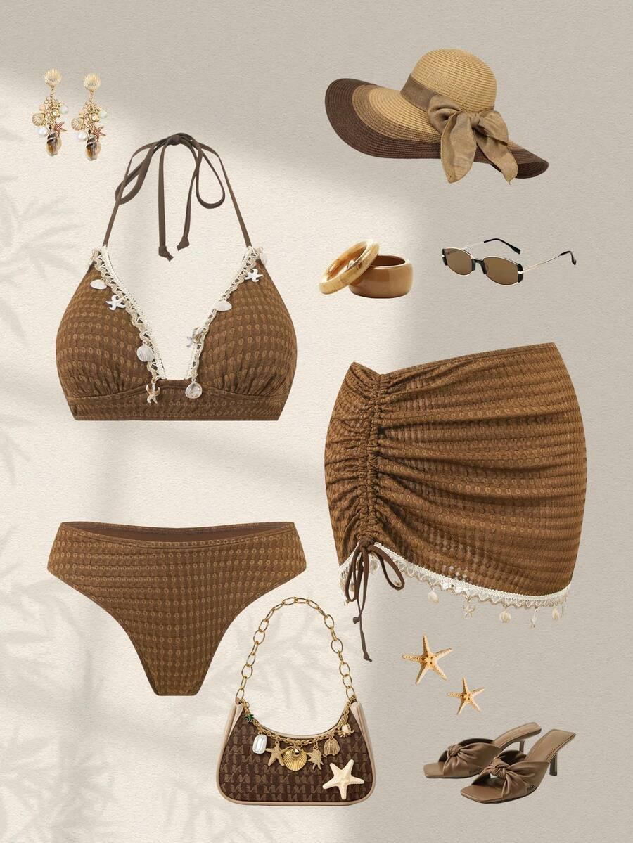 BIKINI DWUCZĘŚCIOWE ZE SPÓDNICĄ