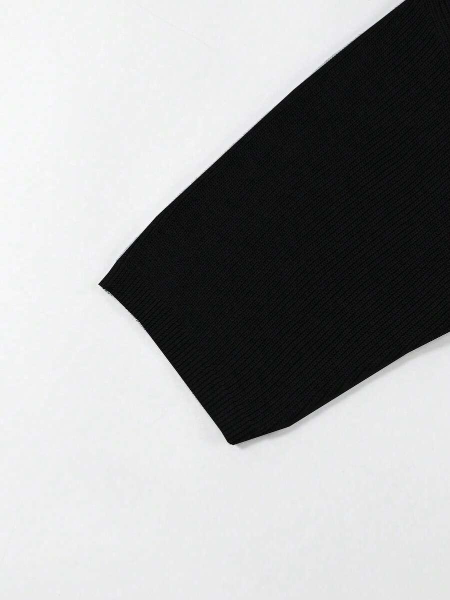 czarny dzianinowy sweter 