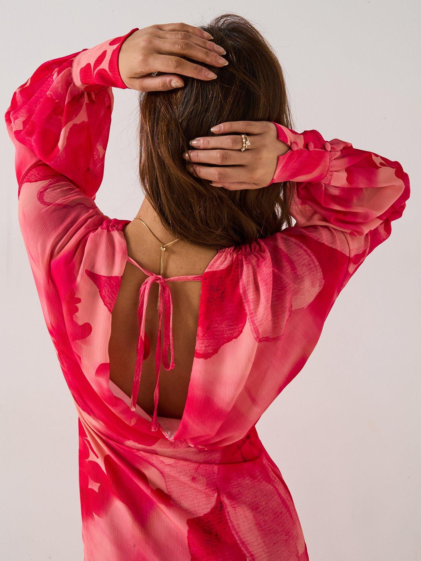PRETTY LAVISH SUKIENKA MAXI W KWIATY 
