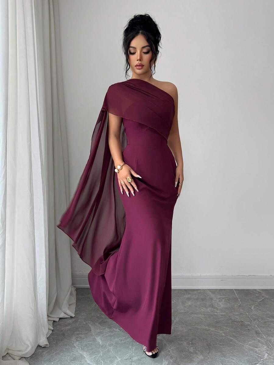 BURGUNDOWA MAXI SUKIENKA
