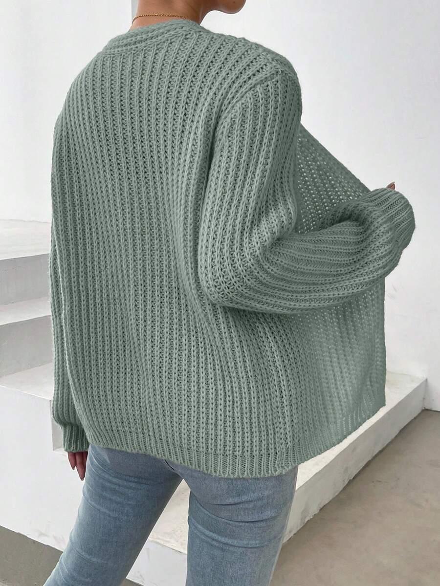 różowy SWETER narzutka