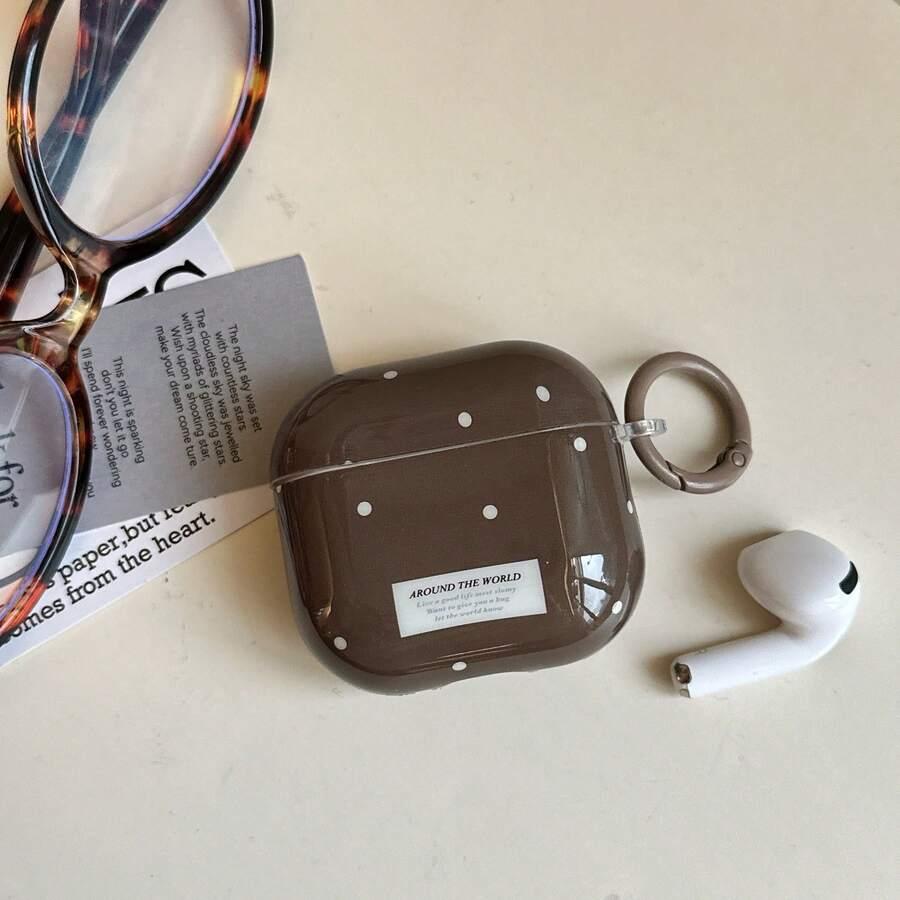 BRĄZOWE ETUI NA SŁUCHAWKI AIRPODS 1/2