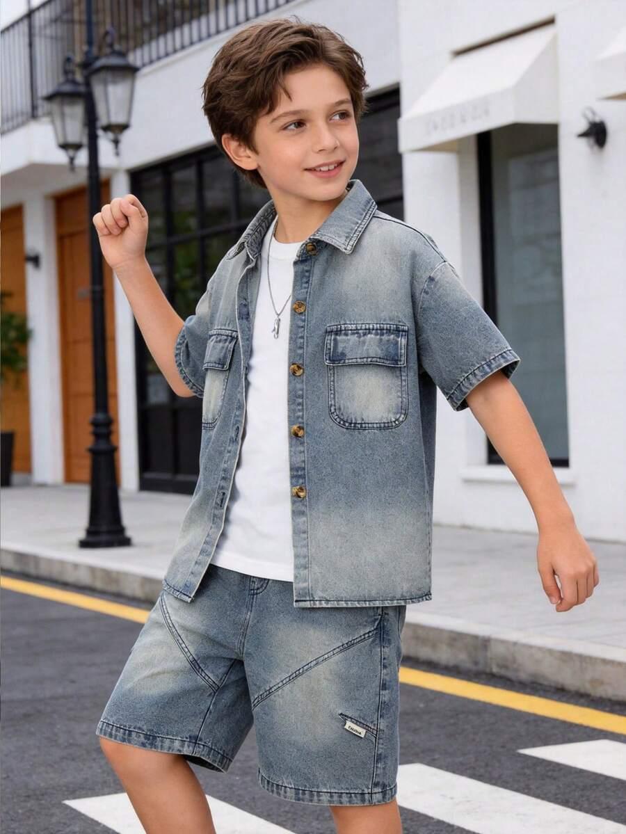 niebieska koszula jeans