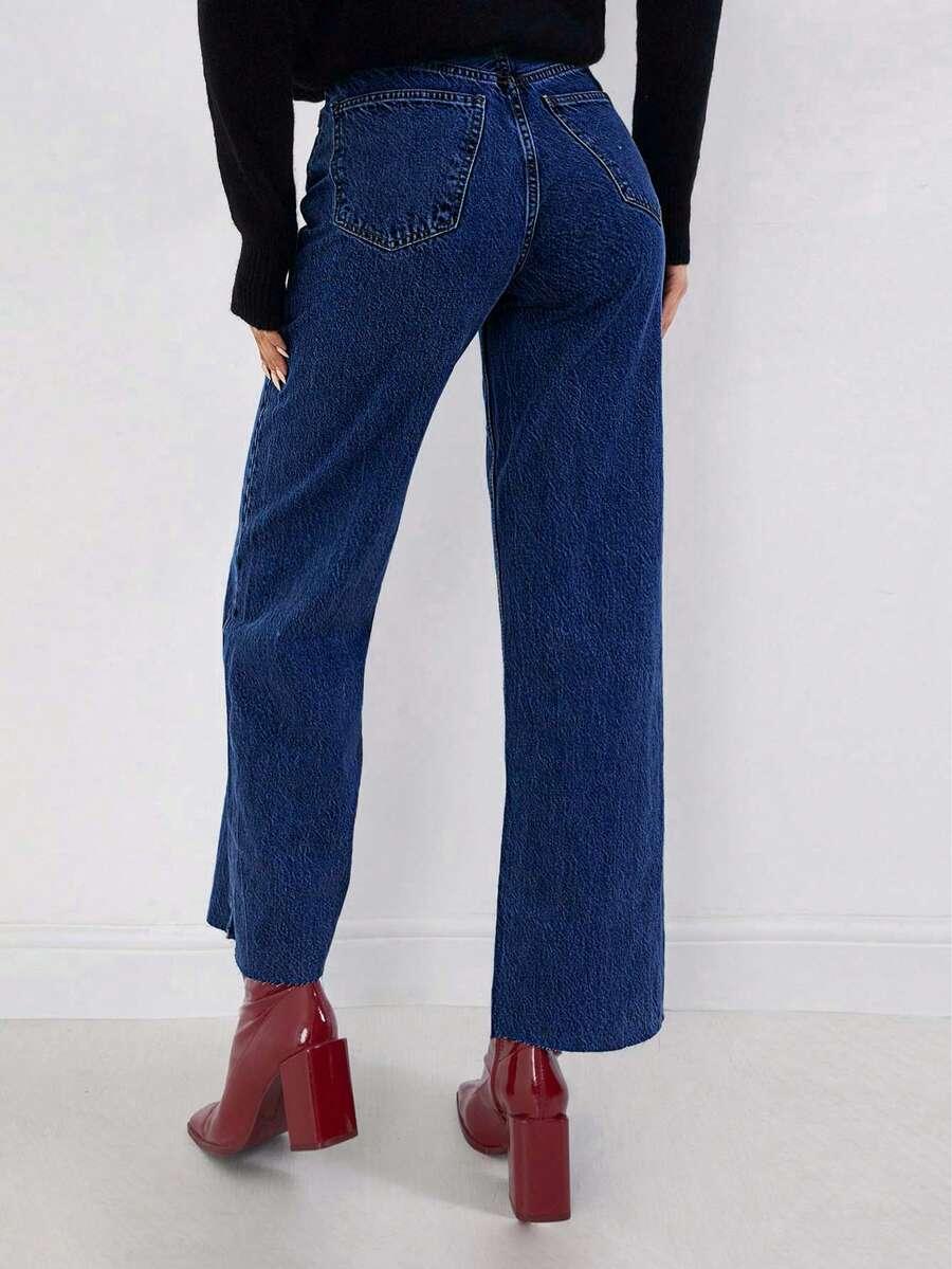 SPODNIE JEANS WYSOKI STAN