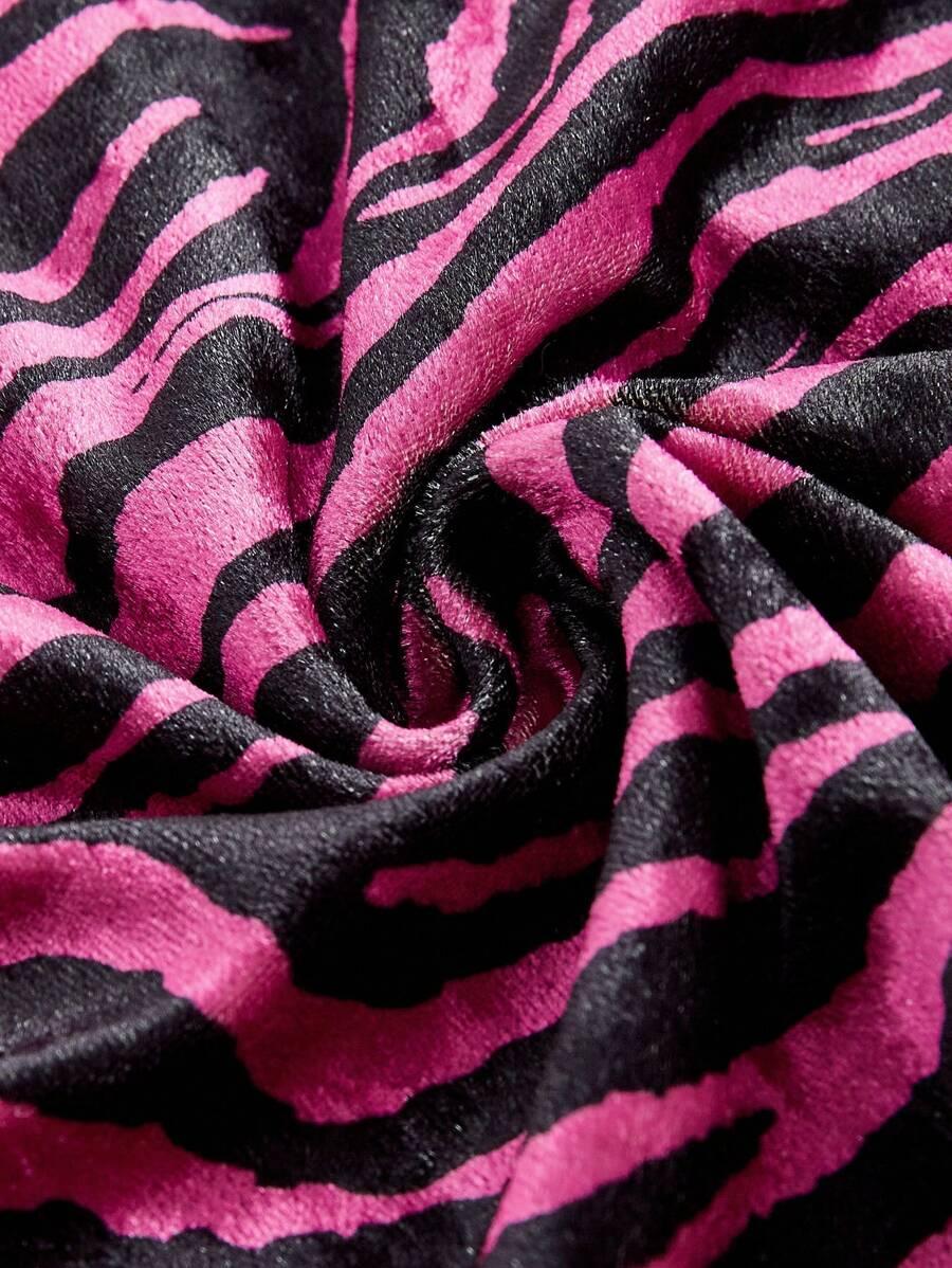 RÓŻOWY TOP ANIMAL PRINT 