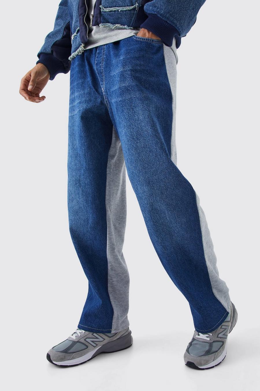 bawełniane spodnie łączone jogger 