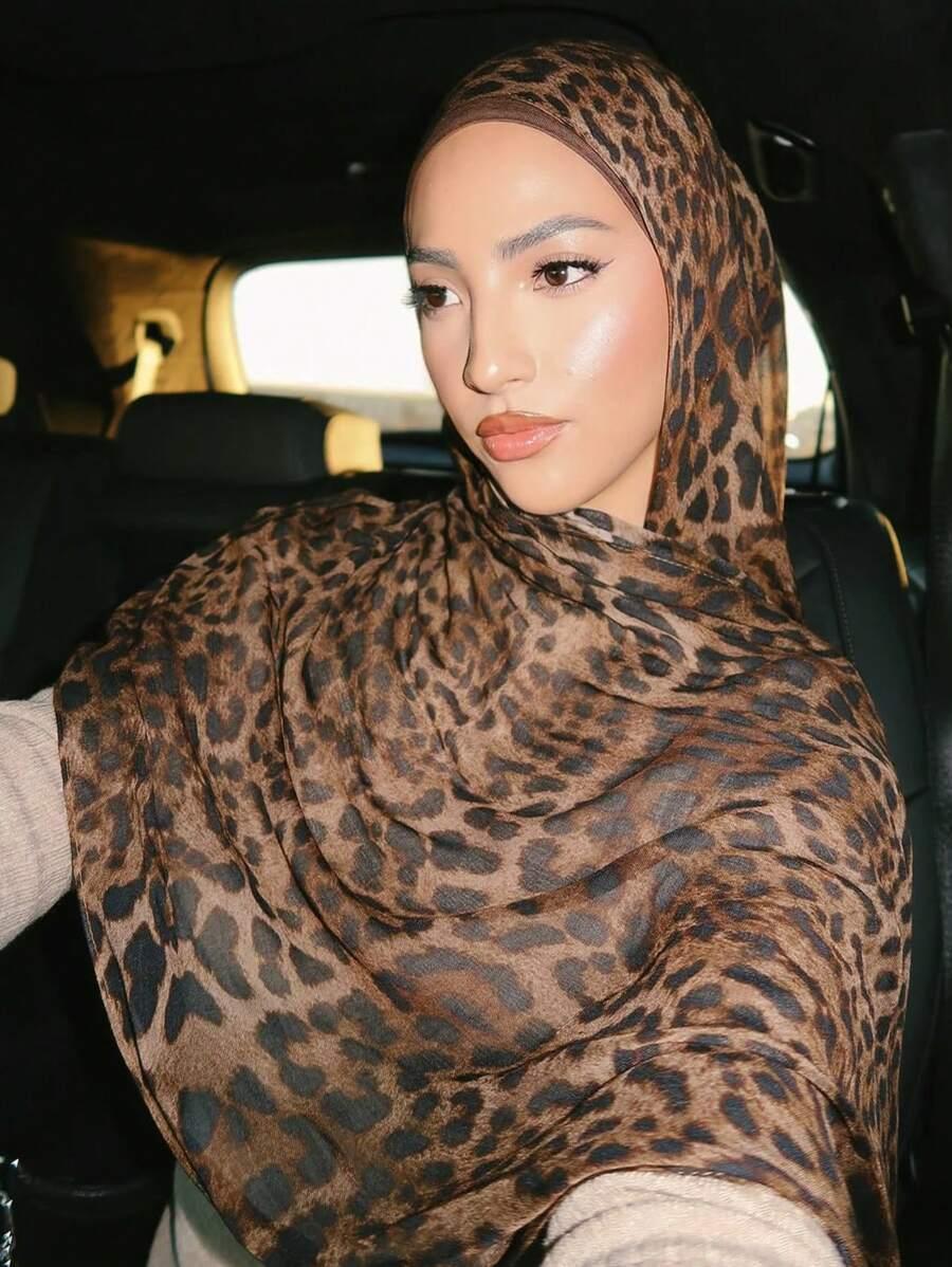 szal wzór leopard