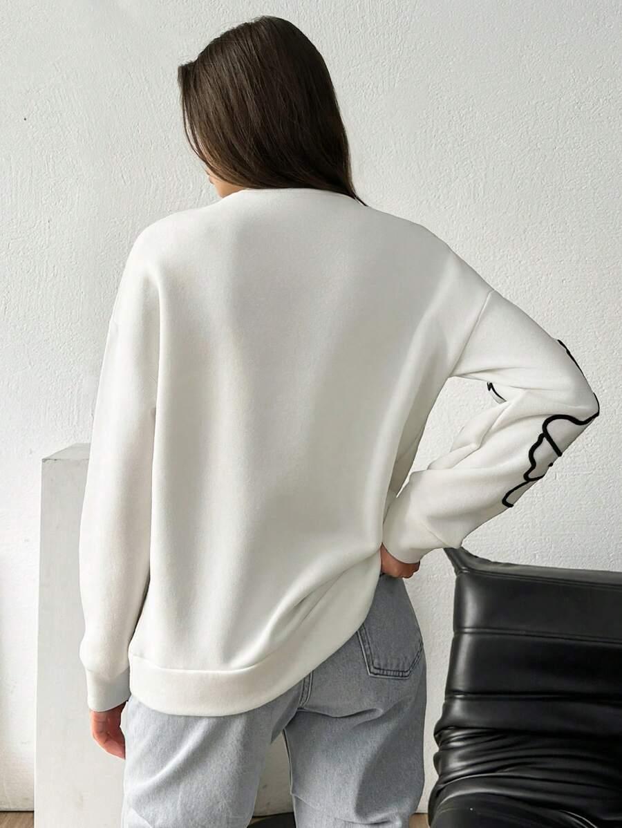 BIAŁA BLUZA PRINT