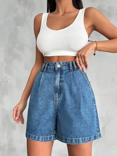 NIEBIESKIE SPODENKI JEANS