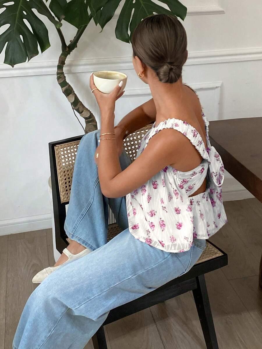 top print kwiaty