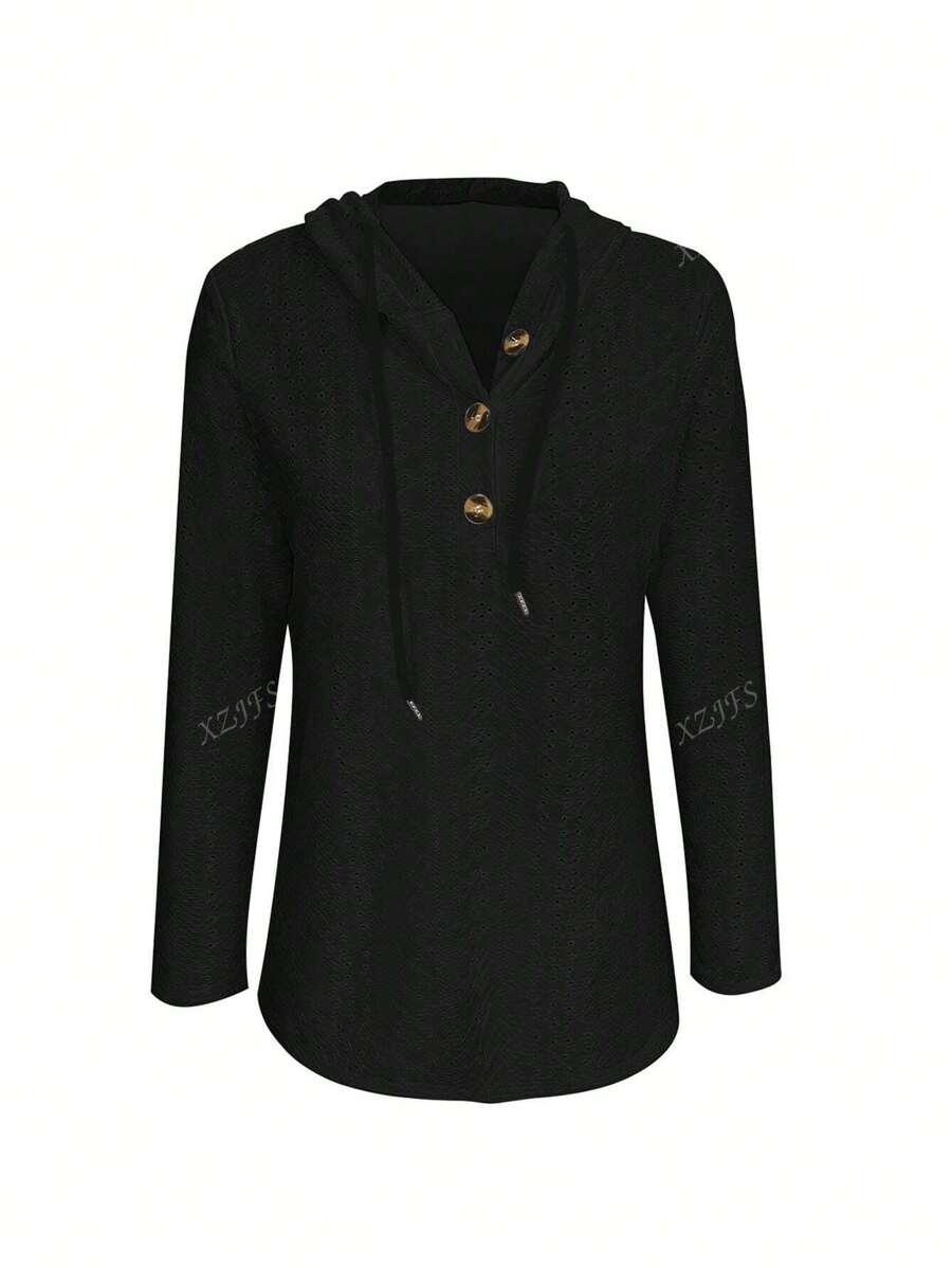 czarna bluza z kapturem