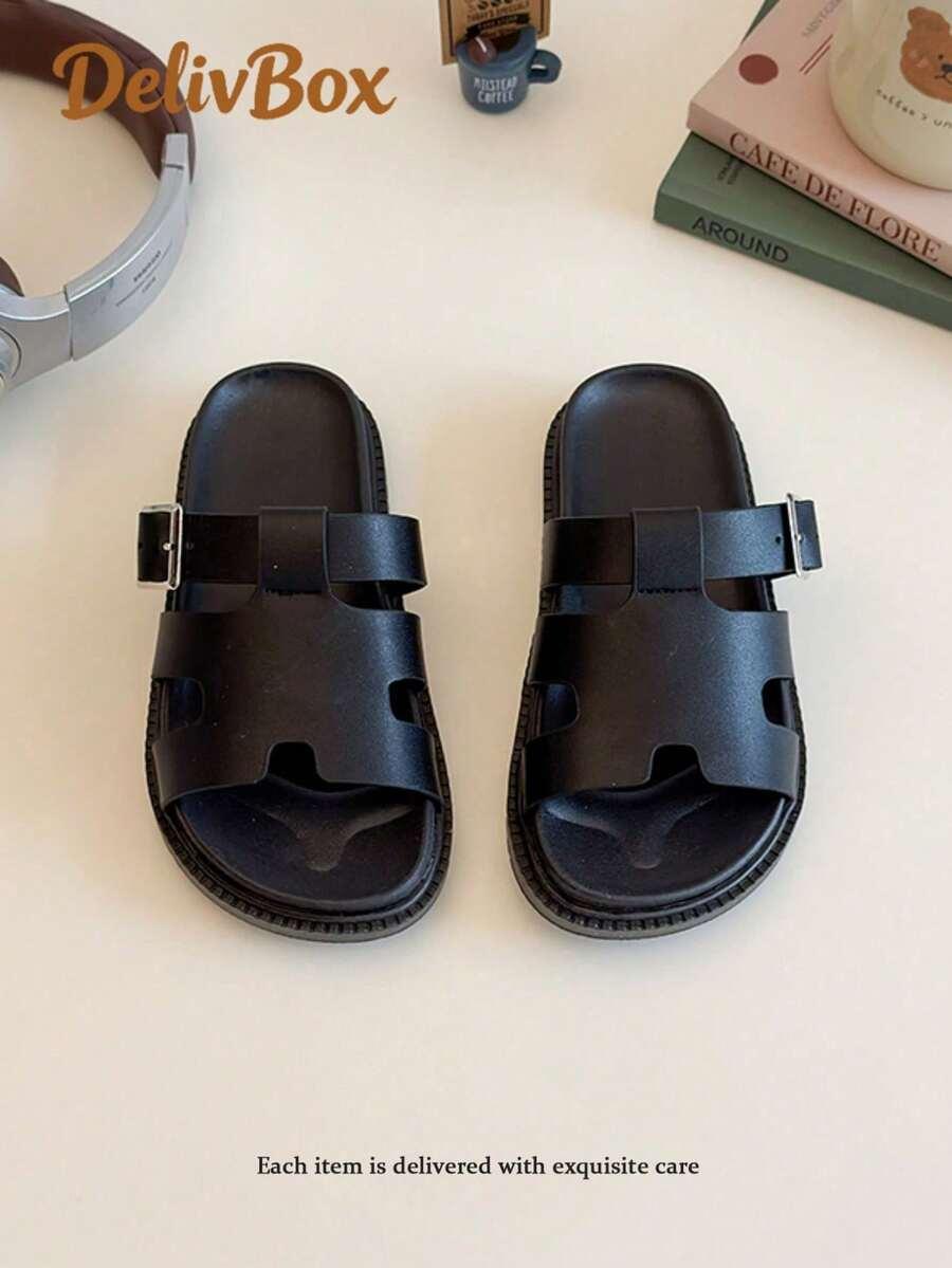 CZARNE SANDAŁY CASUAL