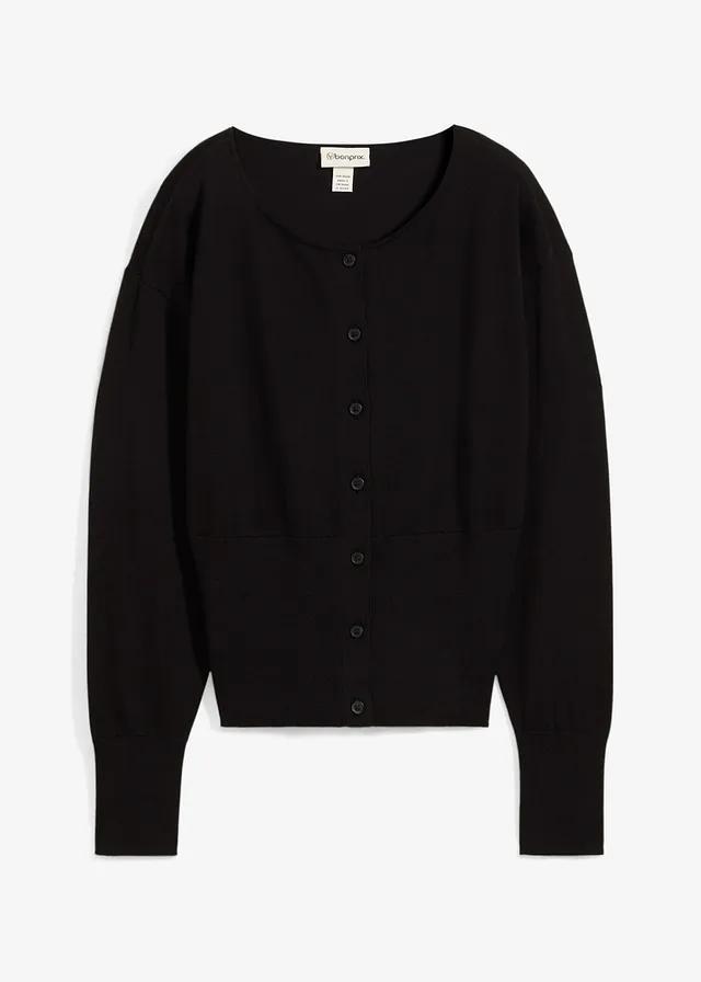 CZARNY SWETER GUZIKI