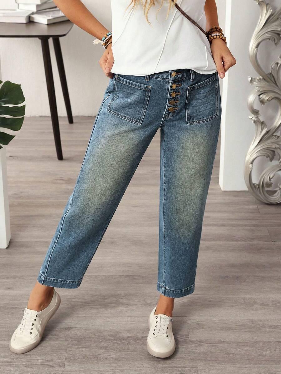 NIEBIESKIE SPODNIE JEANS 