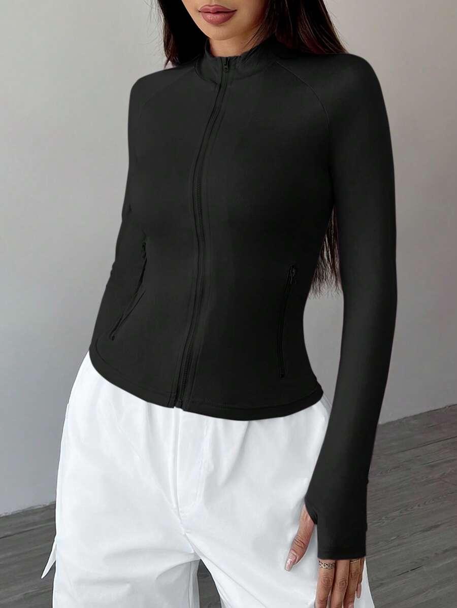 CZARNA BLUZA ZAMEK