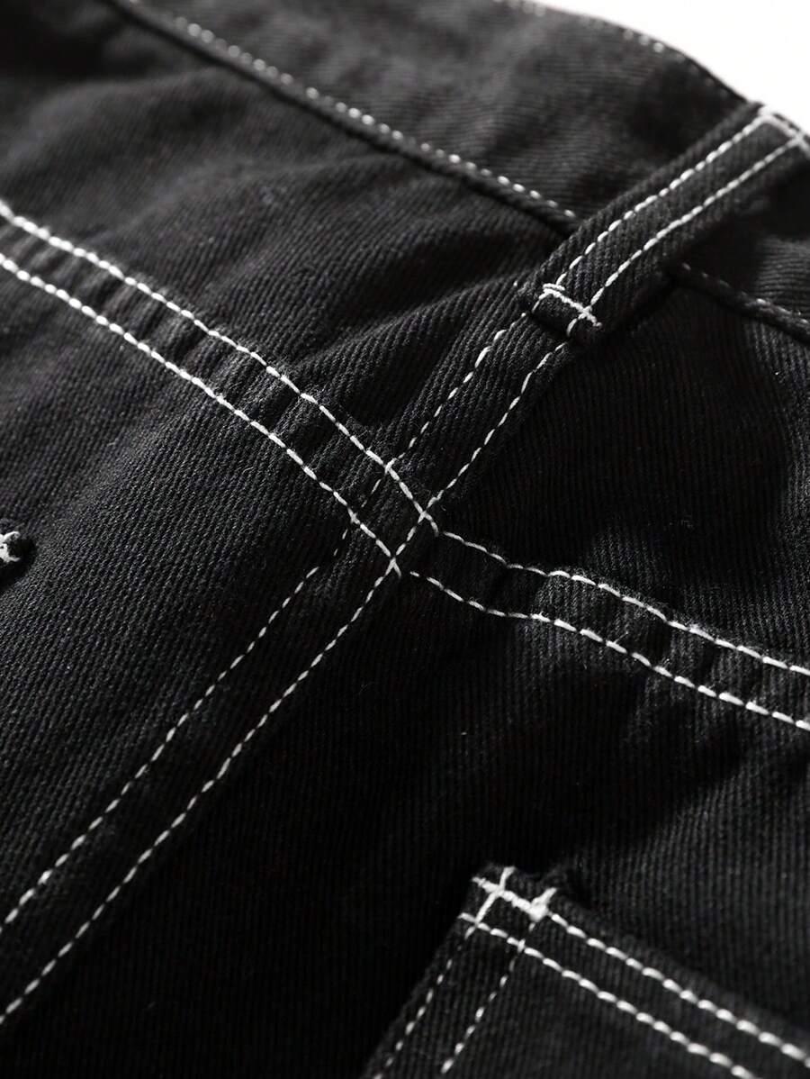 CZARNE SPODNIE JEANS