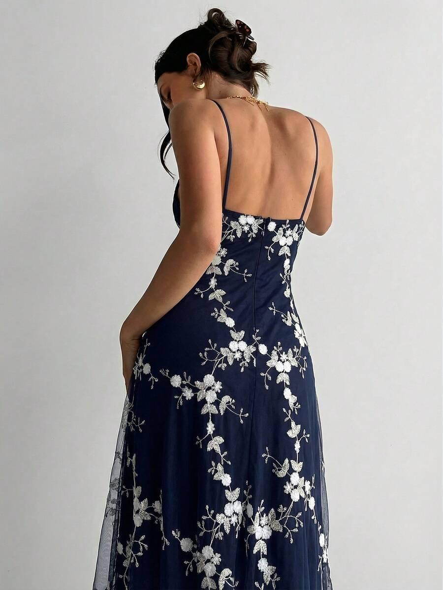 maxi sukienka v-neck print