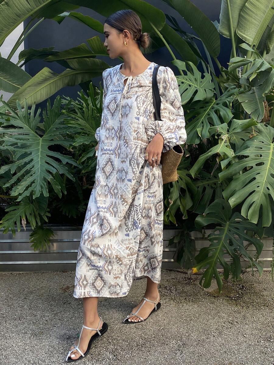 midi sukienka print 