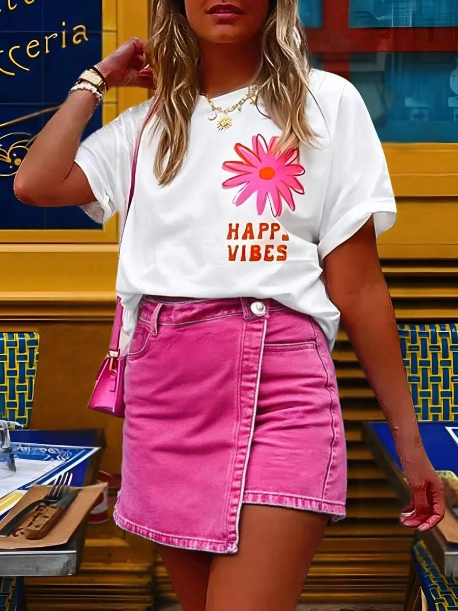 T-SHIRT KRÓTKI RĘKAW PRINT