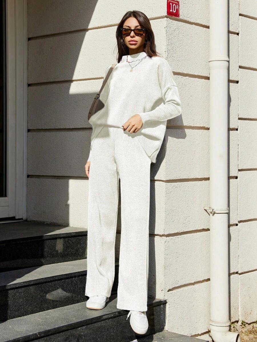 SWETER SPODNIE KOMPLET
