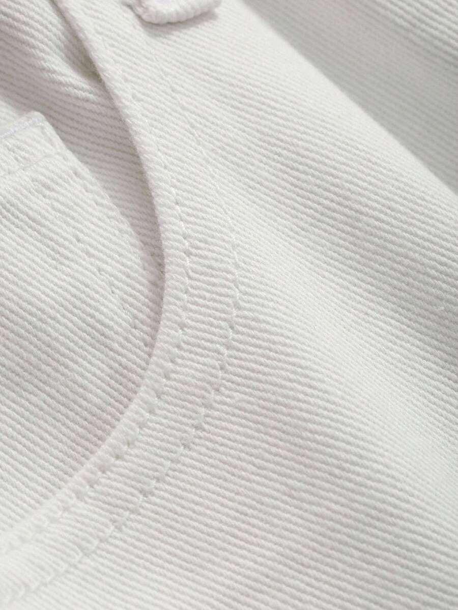 BIAŁE SZEROKIE SPODNIE JEANS