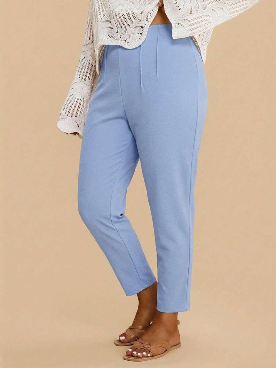 niebieskie spodnie casual