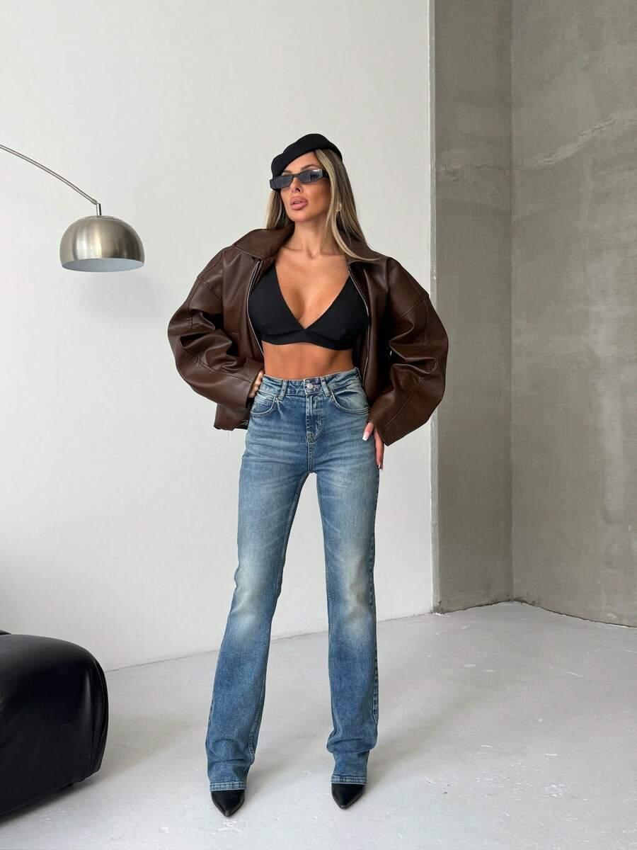 NIEBIESKIE SPODNIE JEANS 