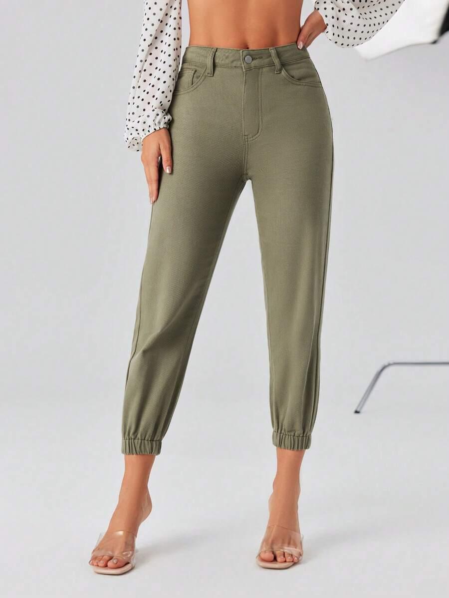 SPODNIE JEANSOWE 7/8
