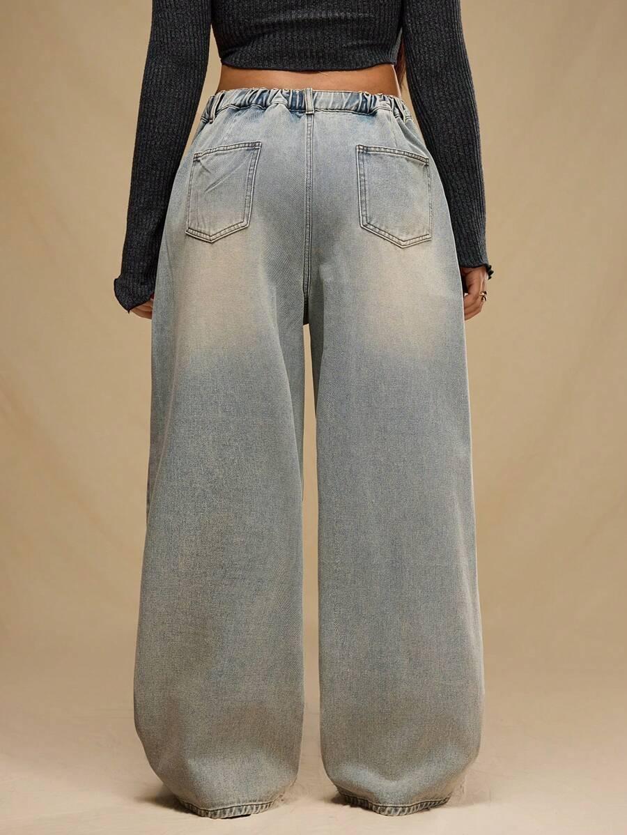 PROSTE SPODNIE JEANS