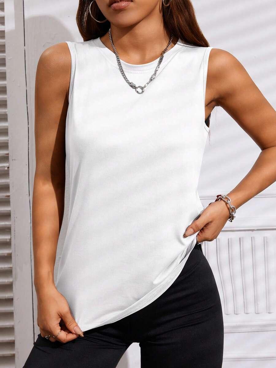 biały top casual