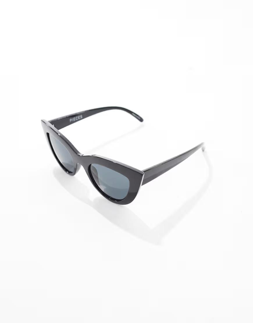 CZARNE OKULARY PRZECIWSŁONECZNE CAT EYE
