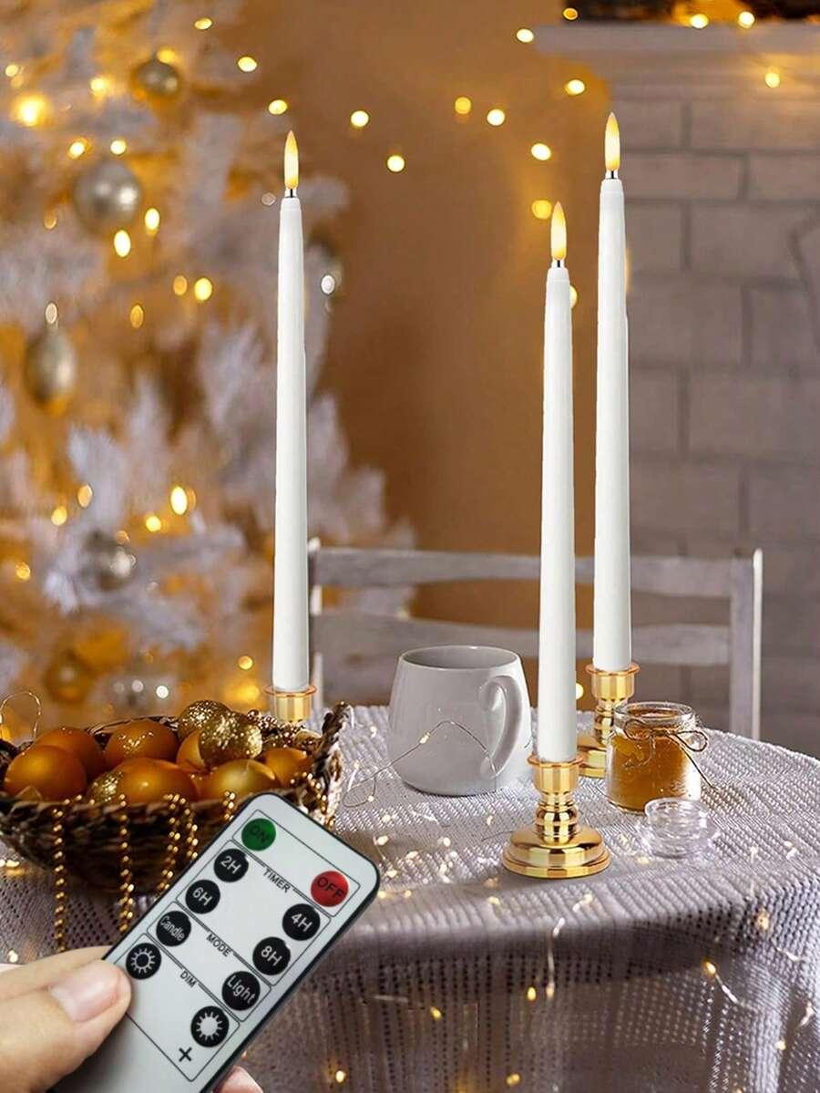 ŚWIECE LED STOŻKOWE 6-pack