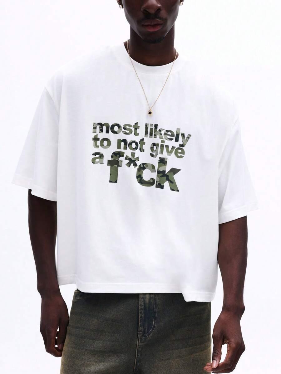 biały t-shirt nadruk