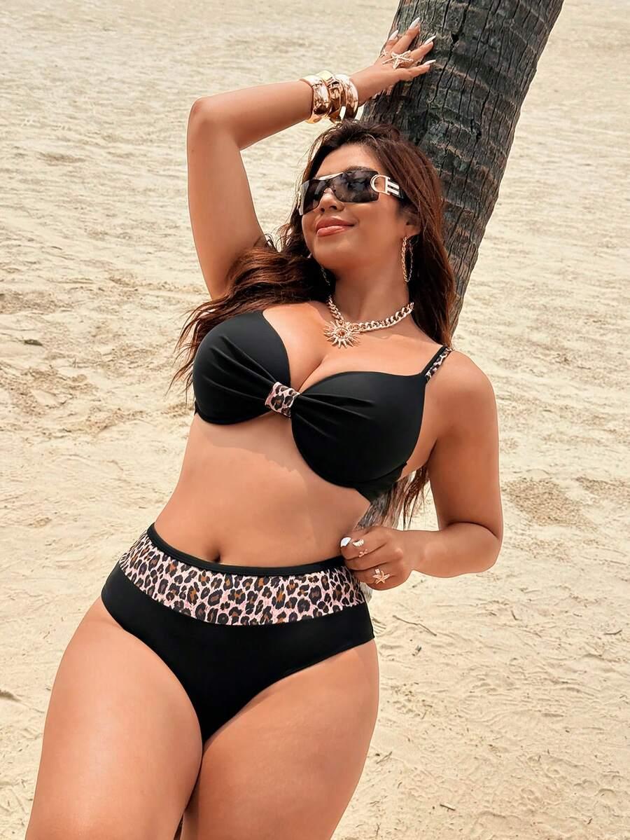 DWUCZĘŚCIOWY STRÓJ KĄPIELOWY ANIMAL PRINT