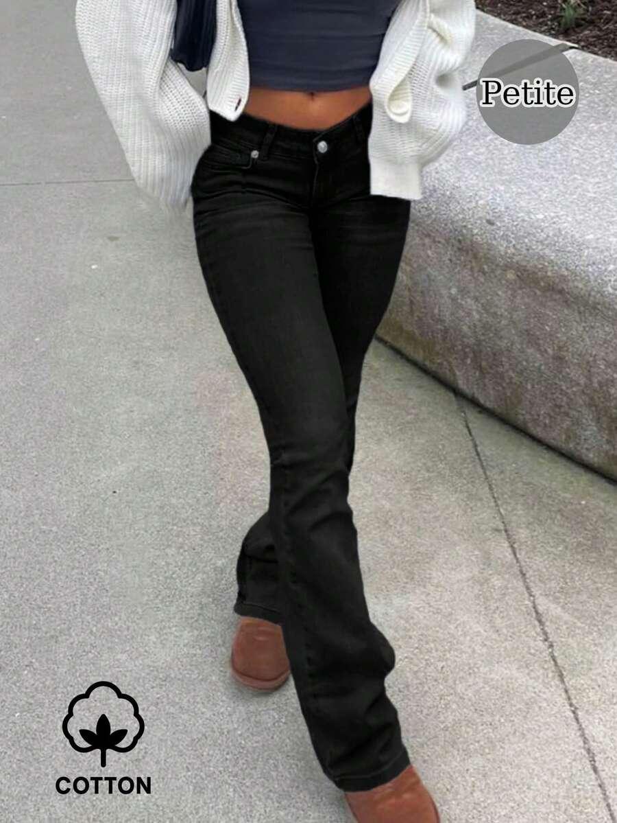 CZARNE SPODNIE JEANS