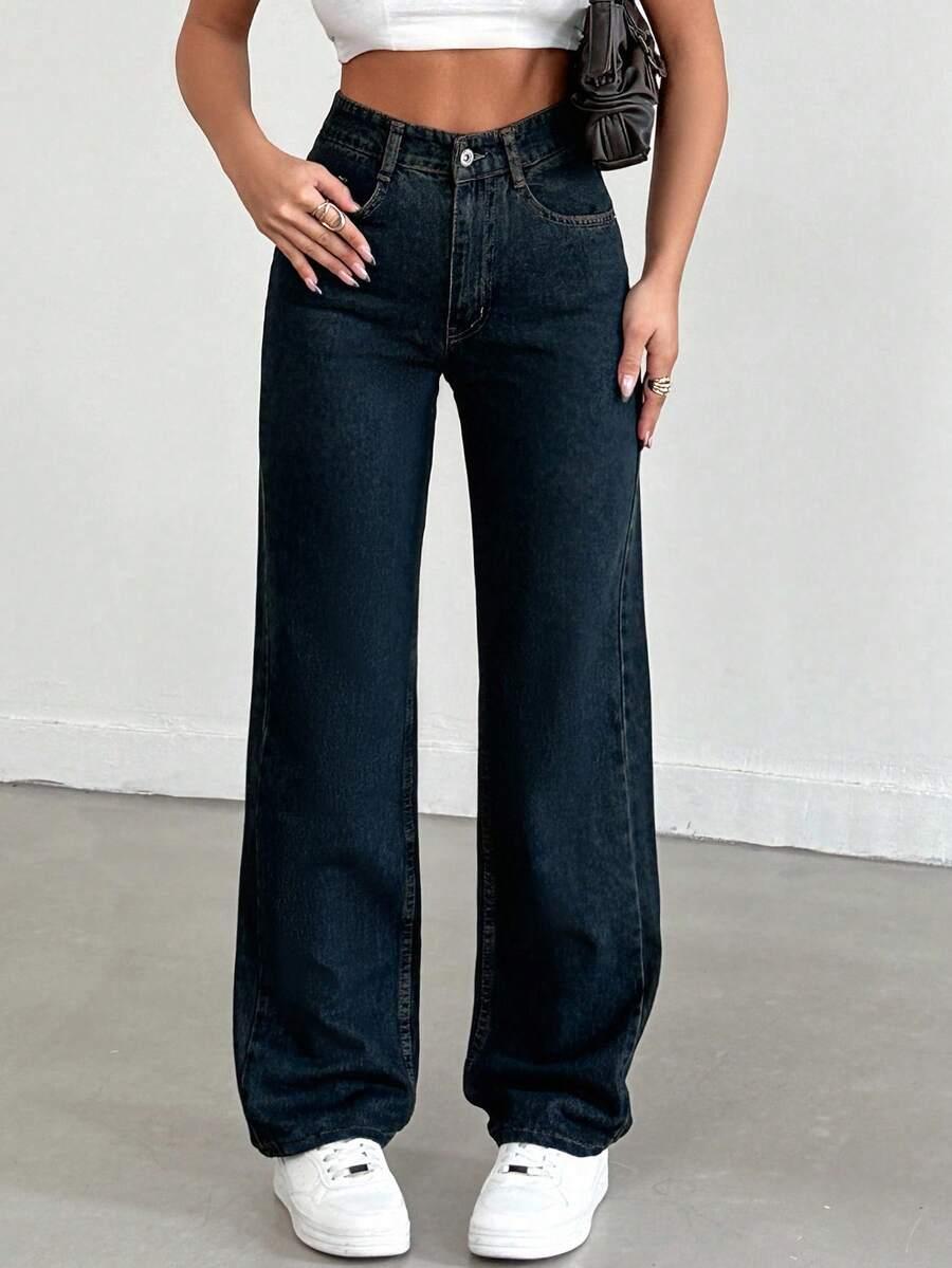 SPODNIE JEANS WYSOKI STAN