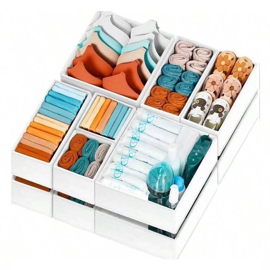 biały organizer do szafy 4-pack