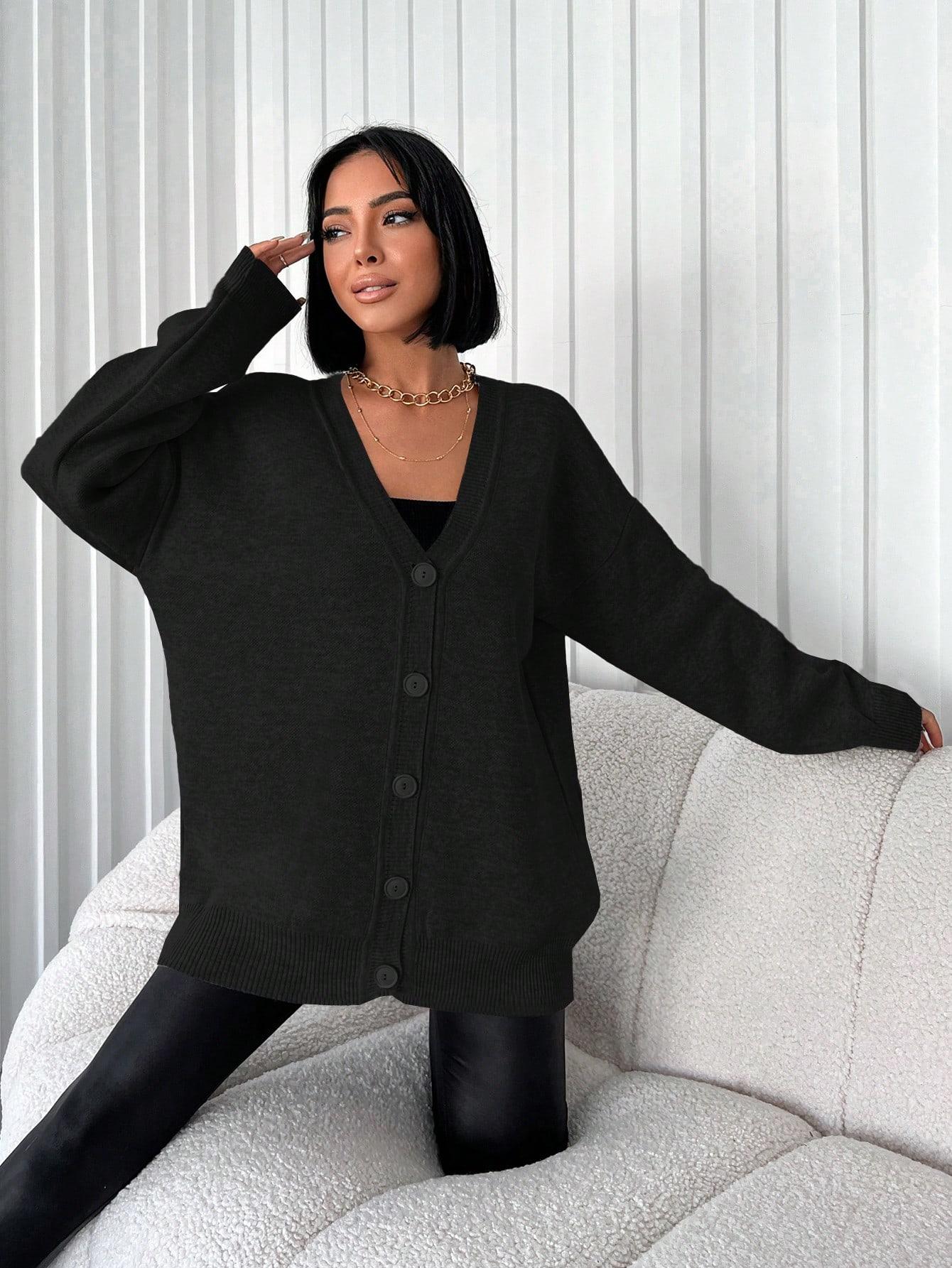 LUŹNY SWETER KARDIGAN