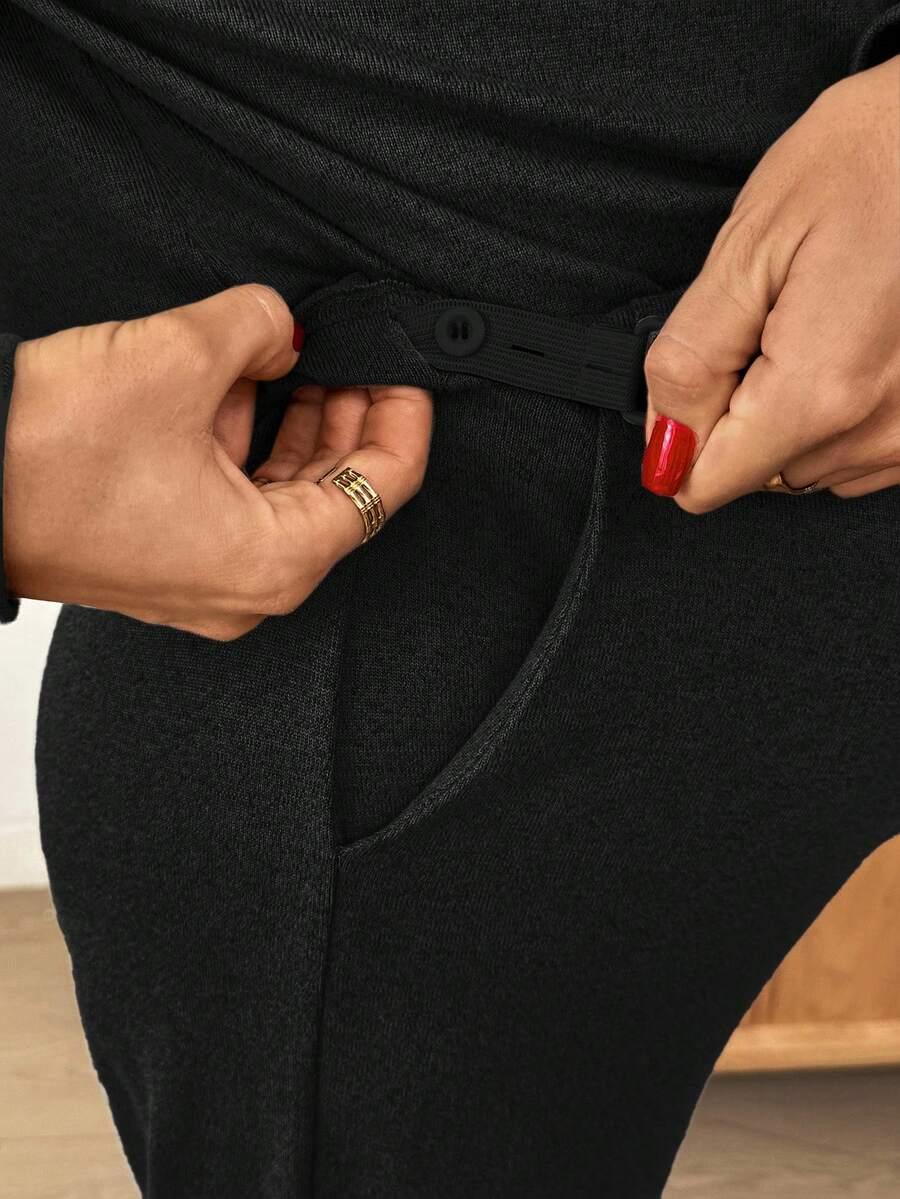 spodnie sweter ciążowy komplet