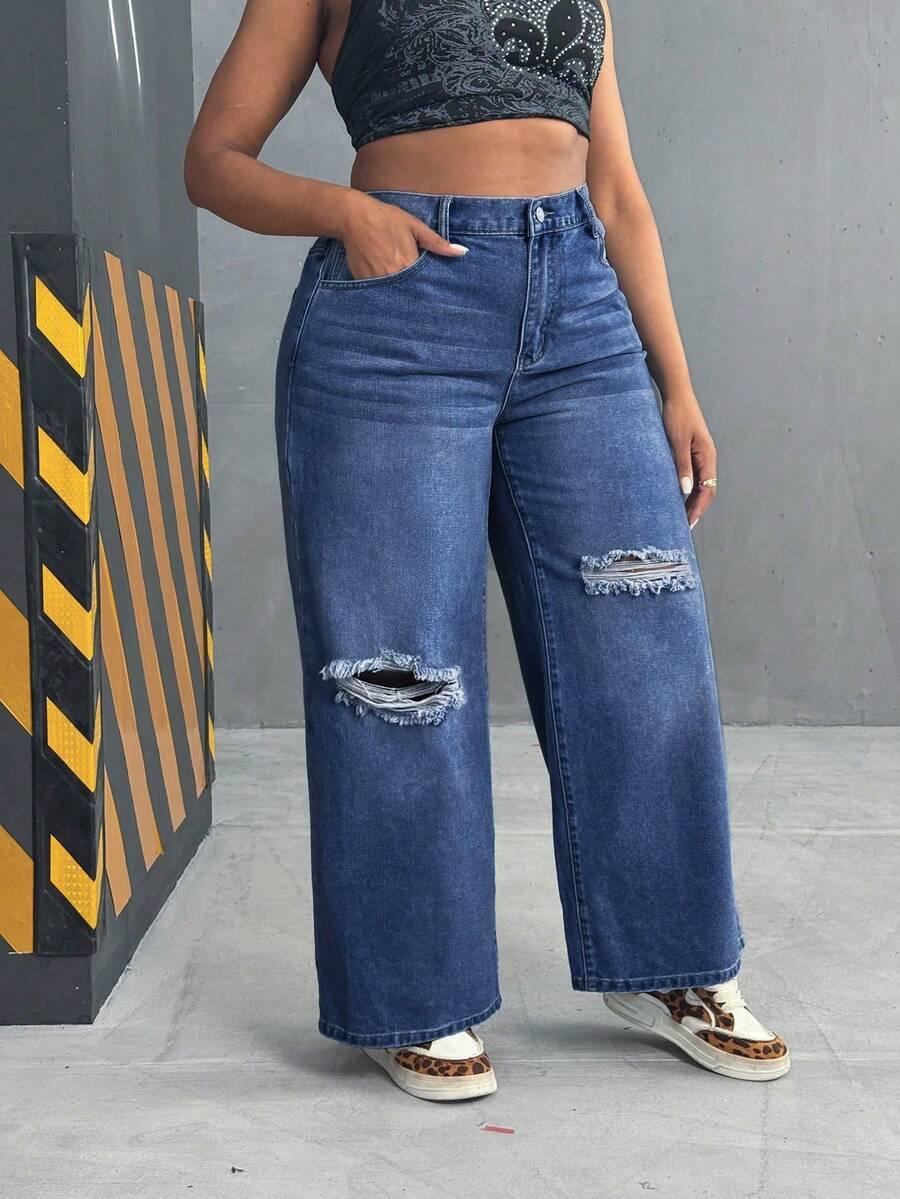 proste spodnie jeans