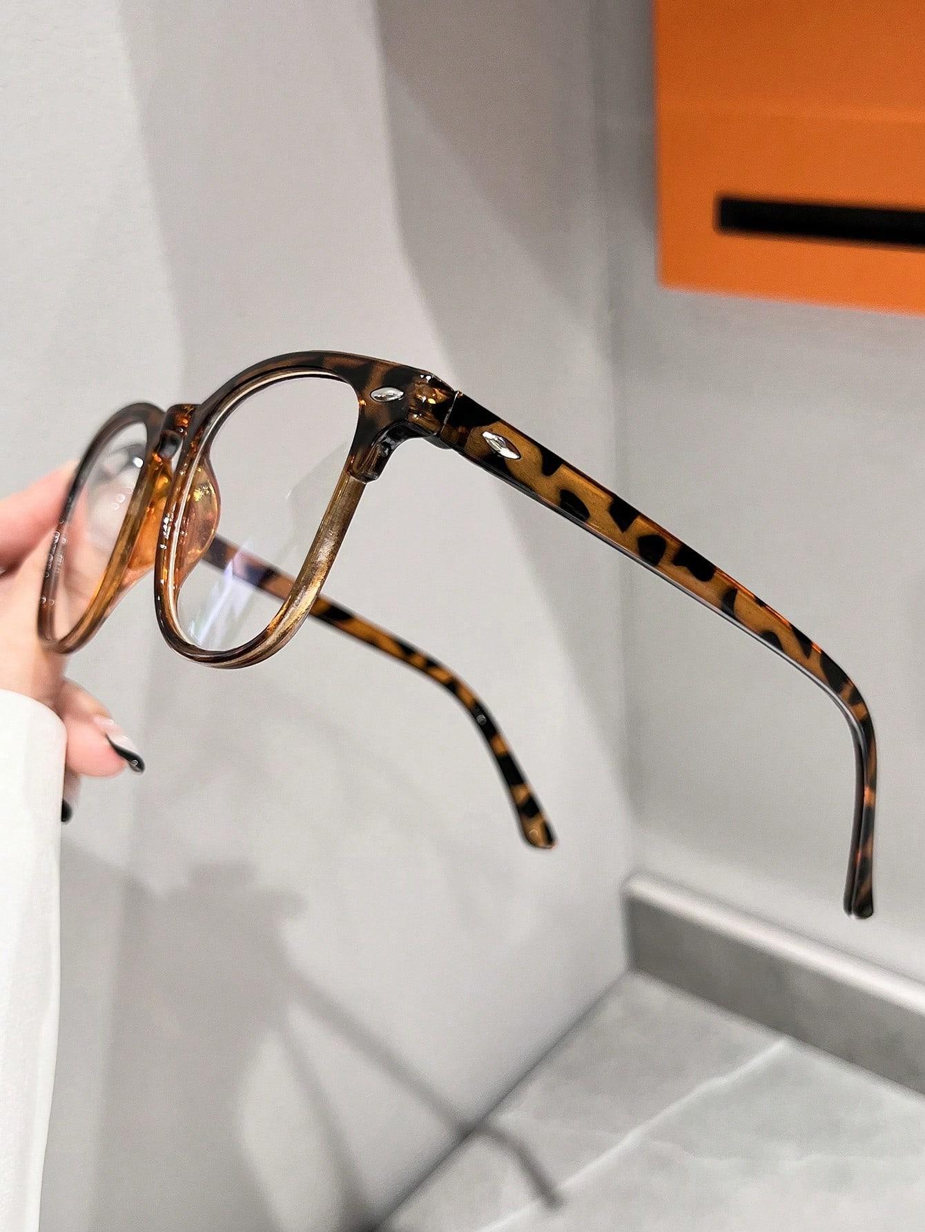 okulary zerówki animal print