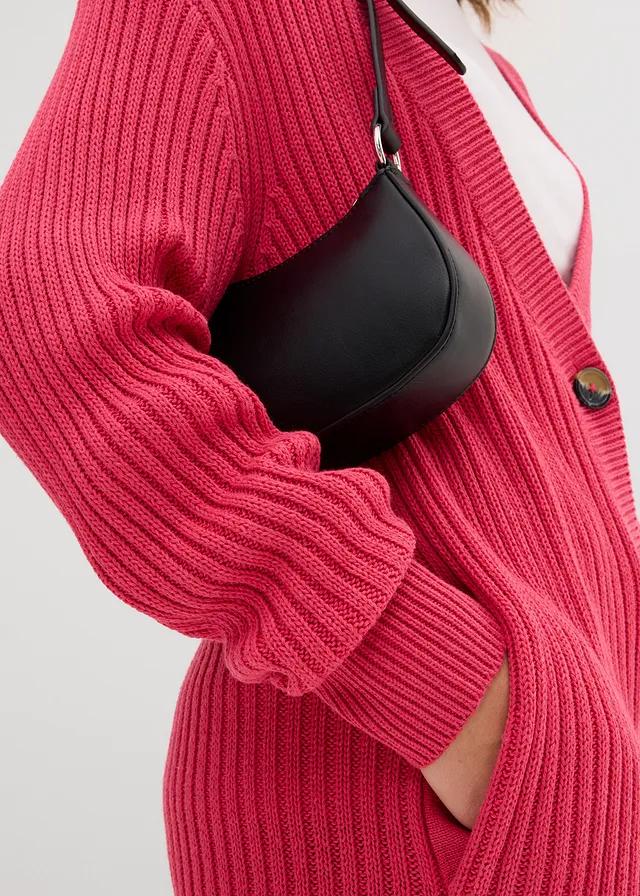 RÓŻOWY SWETER KARDIGAN