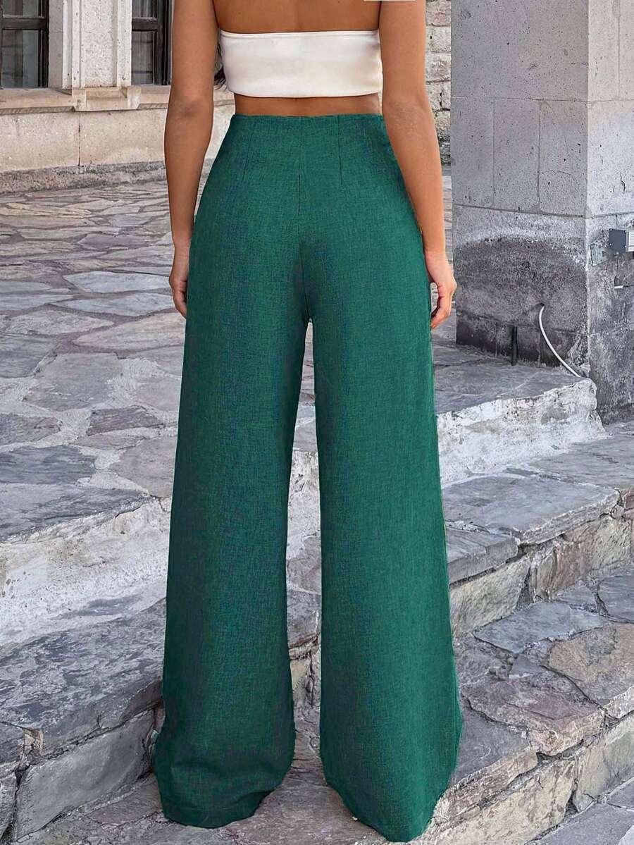 zielone spodnie casual