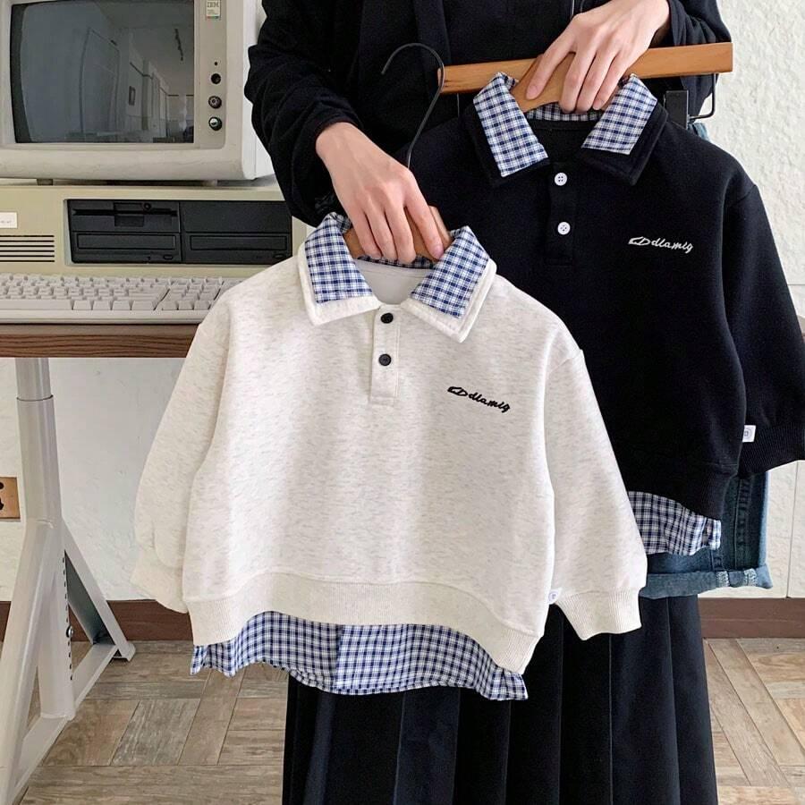 BLUZA 2w1 KOŁNIERZYK CASUAL