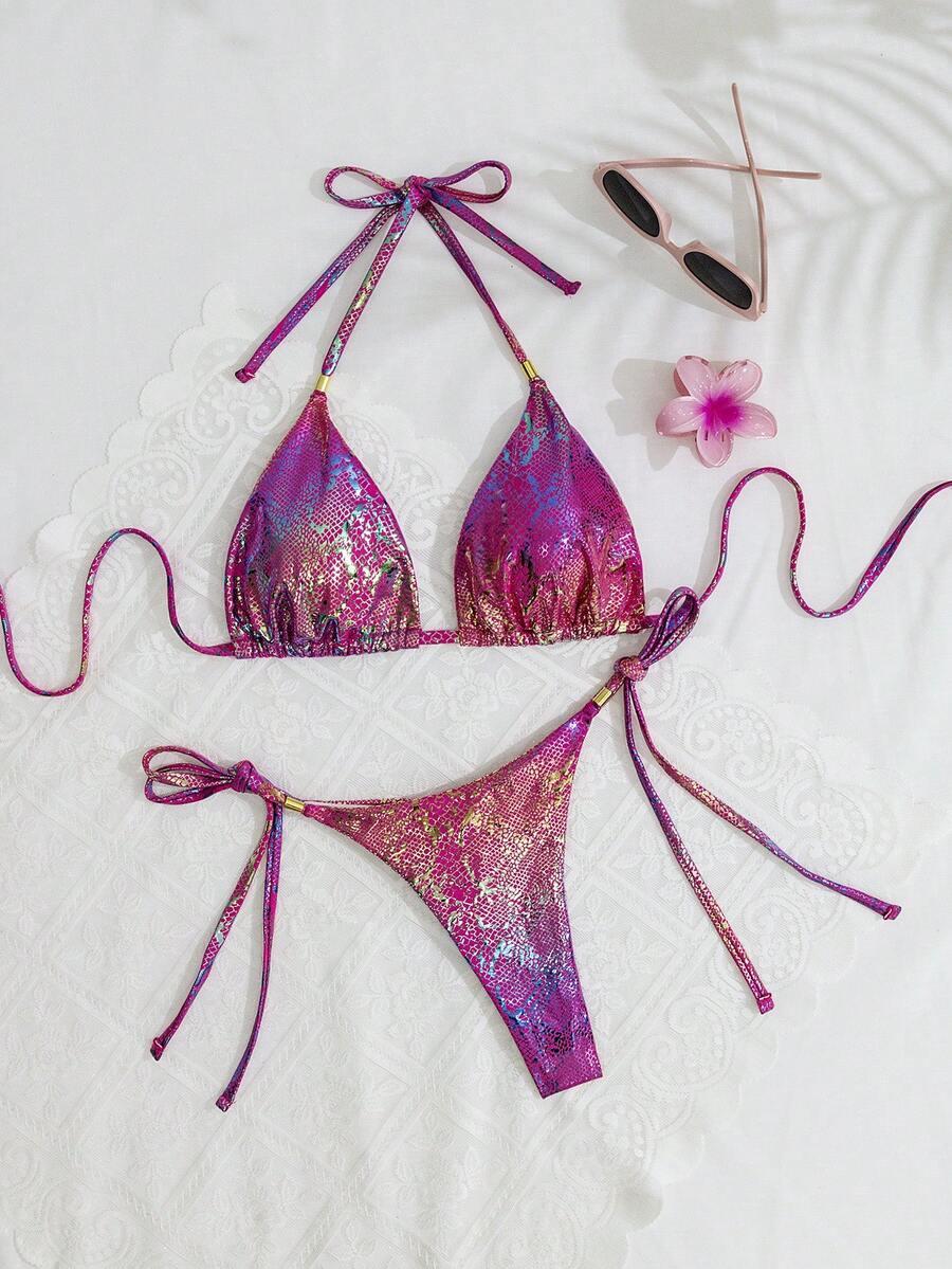 różowy dół od bikini